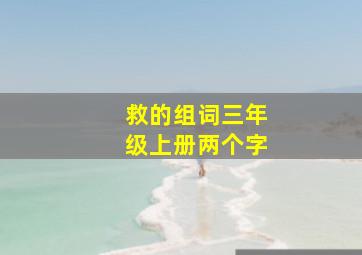 救的组词三年级上册两个字