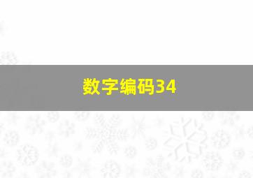 数字编码34