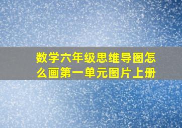 数学六年级思维导图怎么画第一单元图片上册