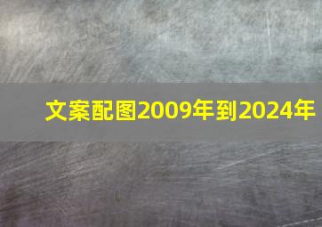 文案配图2009年到2024年