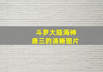 斗罗大陆海神唐三的清晰图片