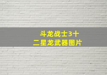 斗龙战士3十二星龙武器图片