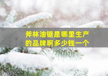 斧林油锯是哪里生产的品牌啊多少钱一个