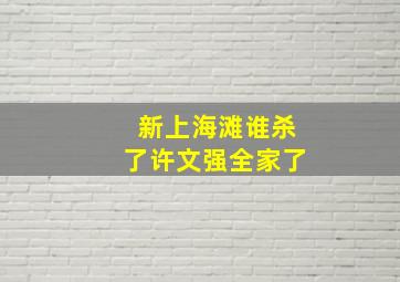 新上海滩谁杀了许文强全家了