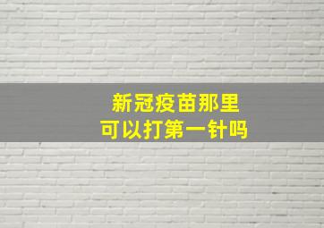 新冠疫苗那里可以打第一针吗