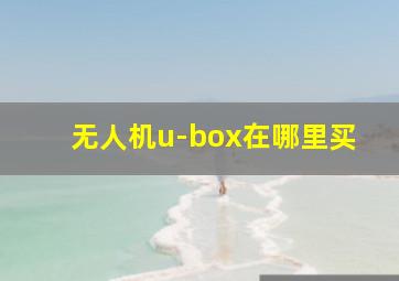 无人机u-box在哪里买