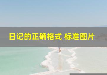 日记的正确格式 标准图片