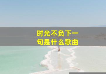 时光不负下一句是什么歌曲