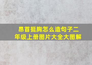 昂首挺胸怎么造句子二年级上册图片大全大图解