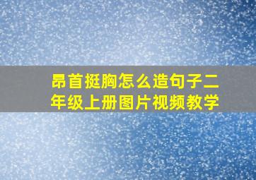 昂首挺胸怎么造句子二年级上册图片视频教学