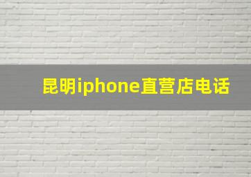 昆明iphone直营店电话