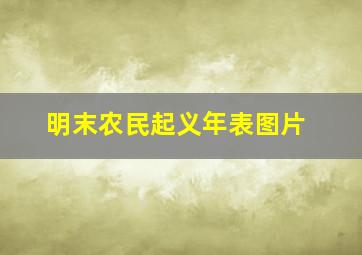 明末农民起义年表图片