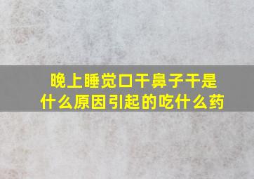 晚上睡觉口干鼻子干是什么原因引起的吃什么药