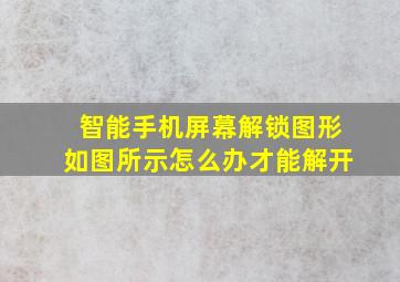 智能手机屏幕解锁图形如图所示怎么办才能解开