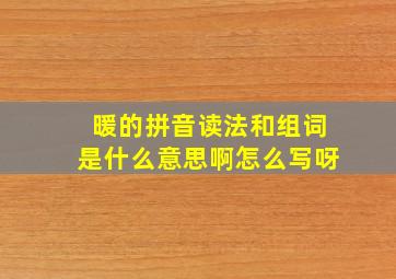 暖的拼音读法和组词是什么意思啊怎么写呀