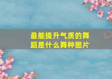 最能提升气质的舞蹈是什么舞种图片