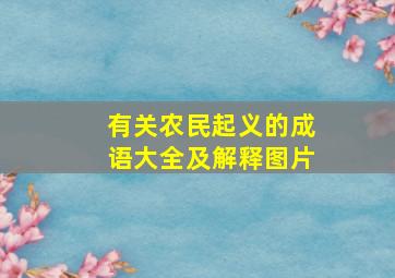 有关农民起义的成语大全及解释图片