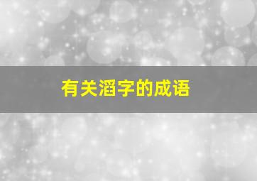 有关滔字的成语