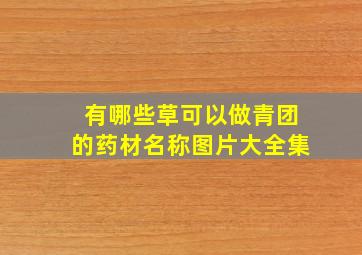 有哪些草可以做青团的药材名称图片大全集