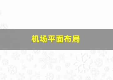 机场平面布局