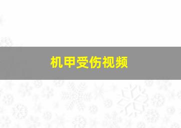 机甲受伤视频