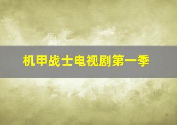 机甲战士电视剧第一季