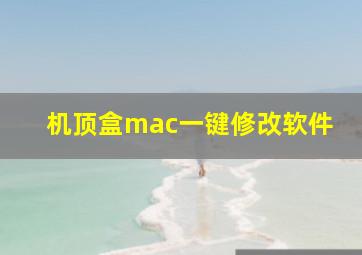 机顶盒mac一键修改软件