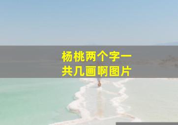 杨桃两个字一共几画啊图片