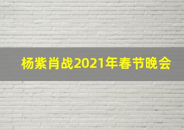 杨紫肖战2021年春节晚会