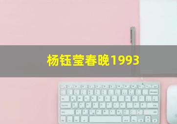 杨钰莹春晚1993