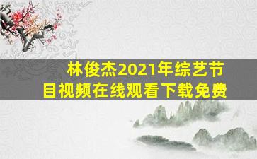 林俊杰2021年综艺节目视频在线观看下载免费