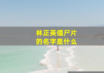 林正英僵尸片的名字是什么