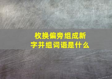 枚换偏旁组成新字并组词语是什么