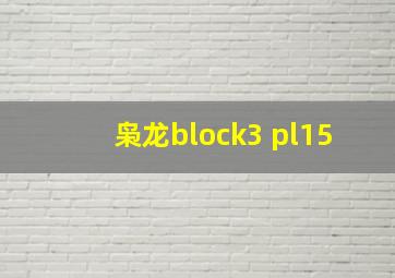 枭龙block3 pl15