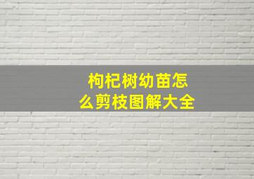 枸杞树幼苗怎么剪枝图解大全