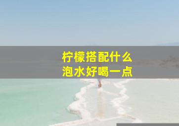 柠檬搭配什么泡水好喝一点