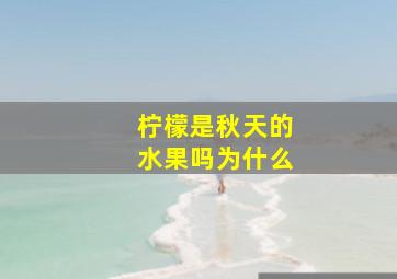 柠檬是秋天的水果吗为什么