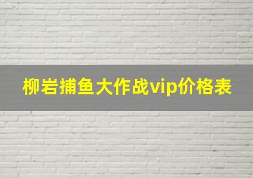 柳岩捕鱼大作战vip价格表