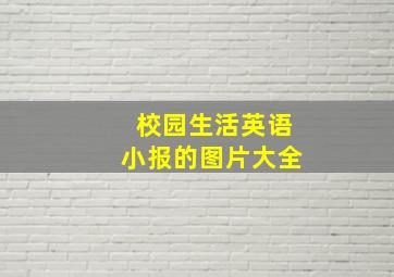 校园生活英语小报的图片大全