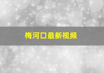 梅河口最新视频