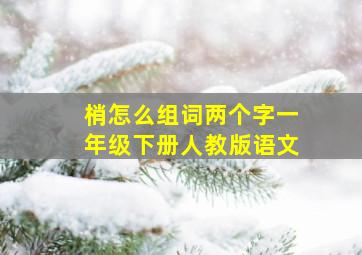 梢怎么组词两个字一年级下册人教版语文