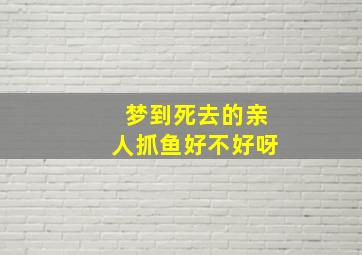 梦到死去的亲人抓鱼好不好呀