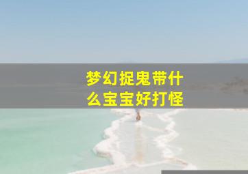 梦幻捉鬼带什么宝宝好打怪