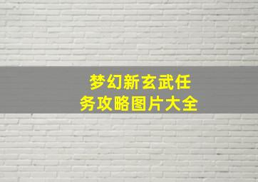 梦幻新玄武任务攻略图片大全