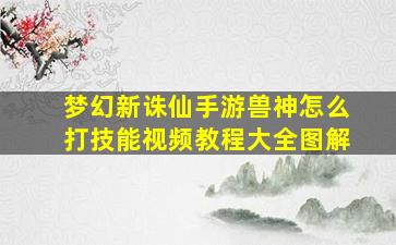 梦幻新诛仙手游兽神怎么打技能视频教程大全图解