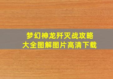 梦幻神龙歼灭战攻略大全图解图片高清下载