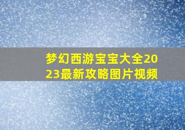 梦幻西游宝宝大全2023最新攻略图片视频