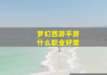 梦幻西游手游什么职业好混