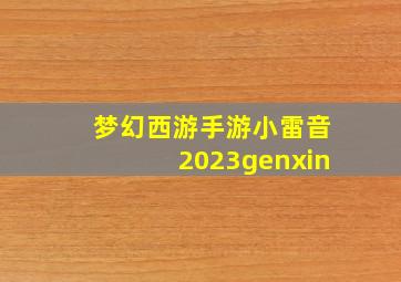 梦幻西游手游小雷音2023genxin