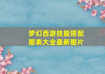 梦幻西游技能搭配图表大全最新图片